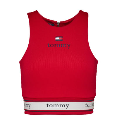 TOMMY CAPSULE Ribbed Jersey Racer Top