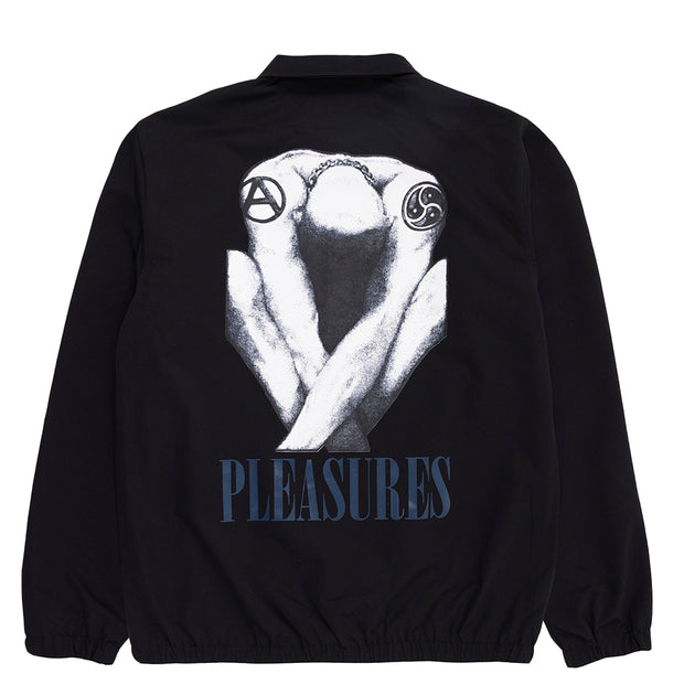 PLEASURES Bended Coach Jacket