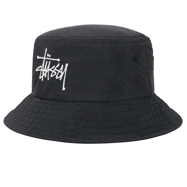 STUSSY Peached Nylon Basic Bucket Hat