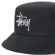 STUSSY Peached Nylon Basic Bucket Hat