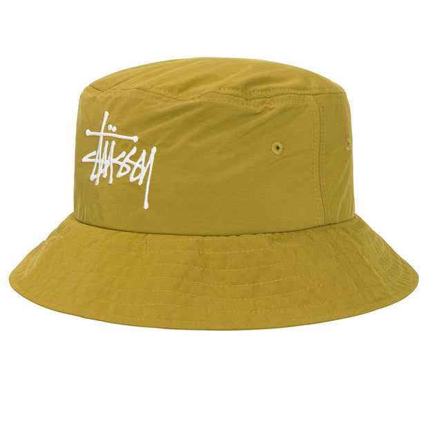 STUSSY Peached Nylon Basic Bucket Hat