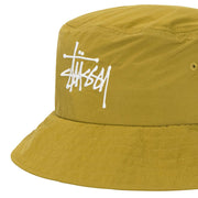 STUSSY Peached Nylon Basic Bucket Hat