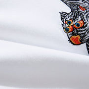 MAHARISHI Tiger Embroidered T-shirt