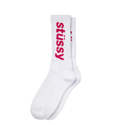 STUSSY Helvetica Jacquard Crew Socks