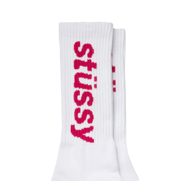 STUSSY Helvetica Jacquard Crew Socks