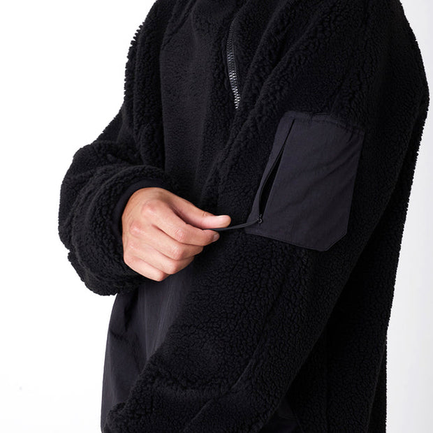 MAHARISHI Asym Fleece Hooded Pullover