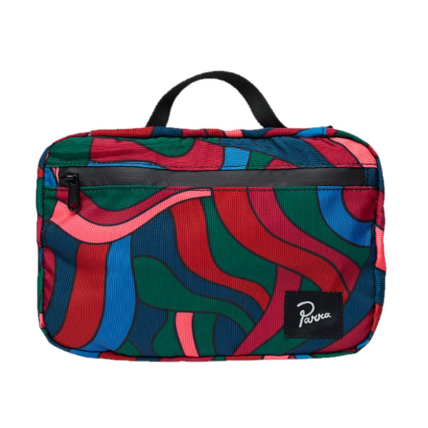 PARRA Distorted Waves Toiletry Bag