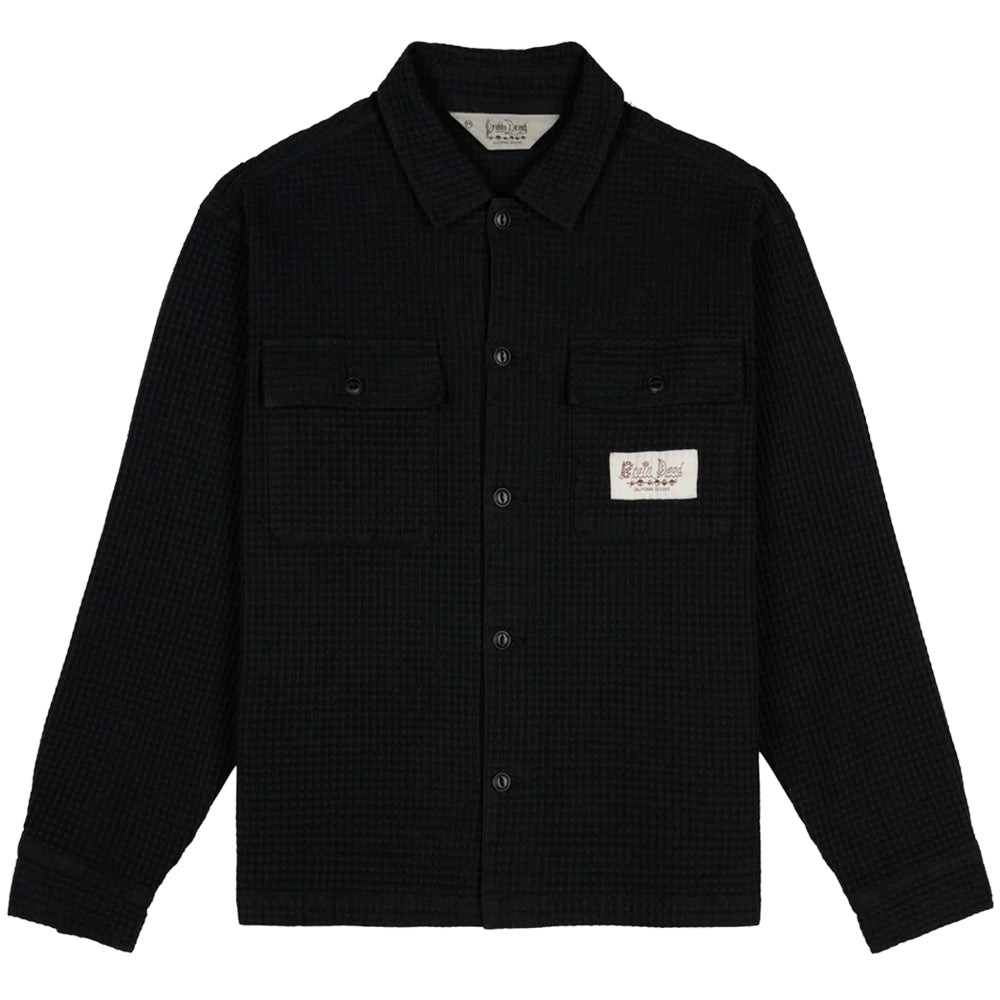 BRAIN DEAD Waffle Button Front Shirt