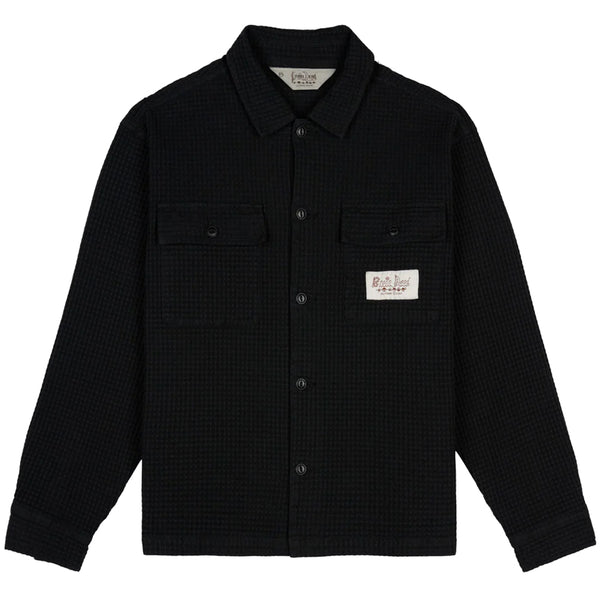 BRAIN DEAD Waffle Button Front Shirt
