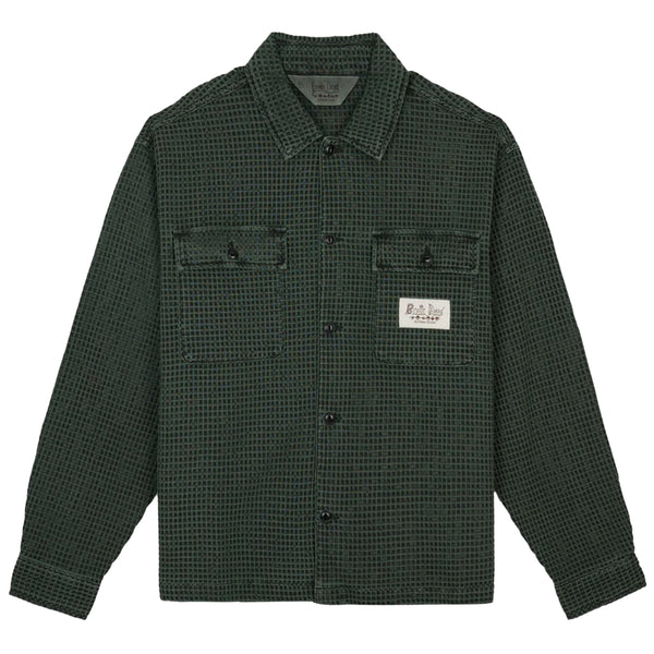 BRAIN DEAD Waffle Button Front Shirt