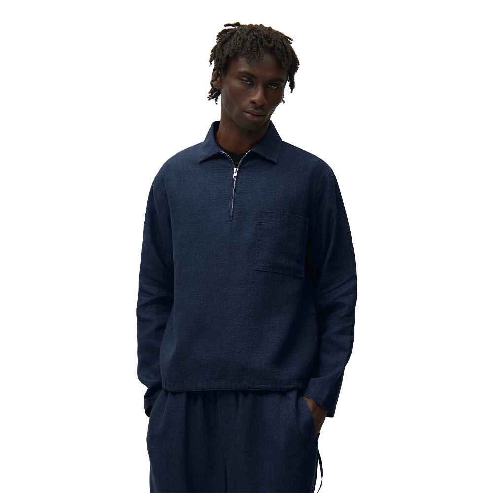 ARTE  Linen Quarter Zip Pullover