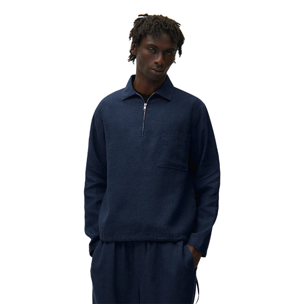 ARTE  Linen Quarter Zip Pullover