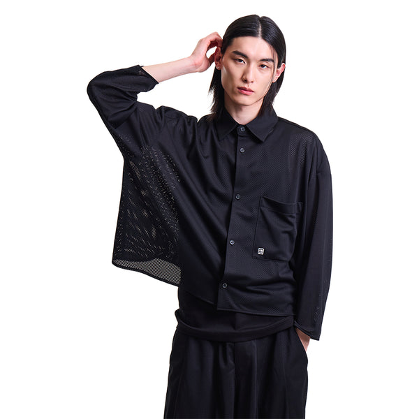 MERELY MADE Merely Us Mesh Cropped Shirt