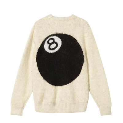STUSSY - 8 BALL HEAVY BRUSHED MOHAIR SWEATER