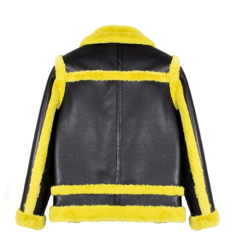 STAND STUDIO - Lindsey Jacket Bonded Faux Fur