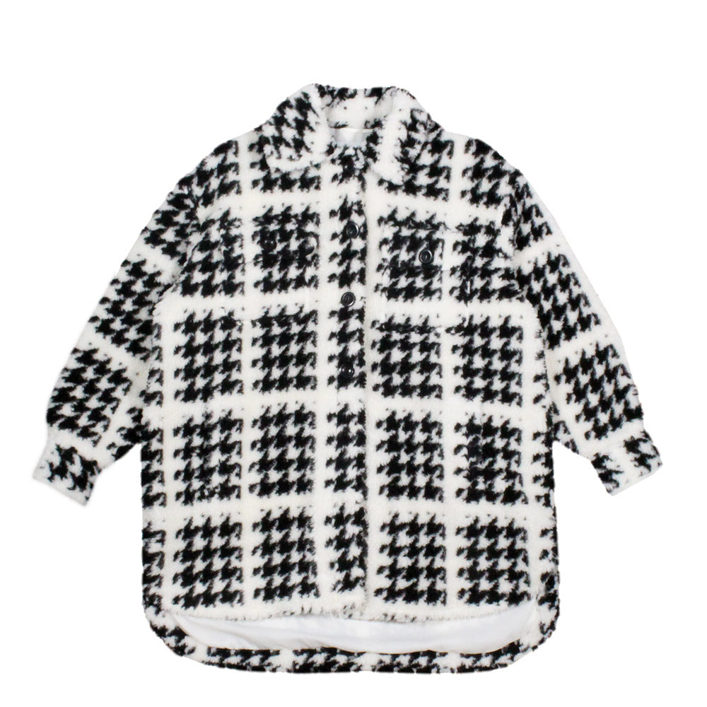 STAND STUDIO - SABI JACKET FAUX FUR PEPITA