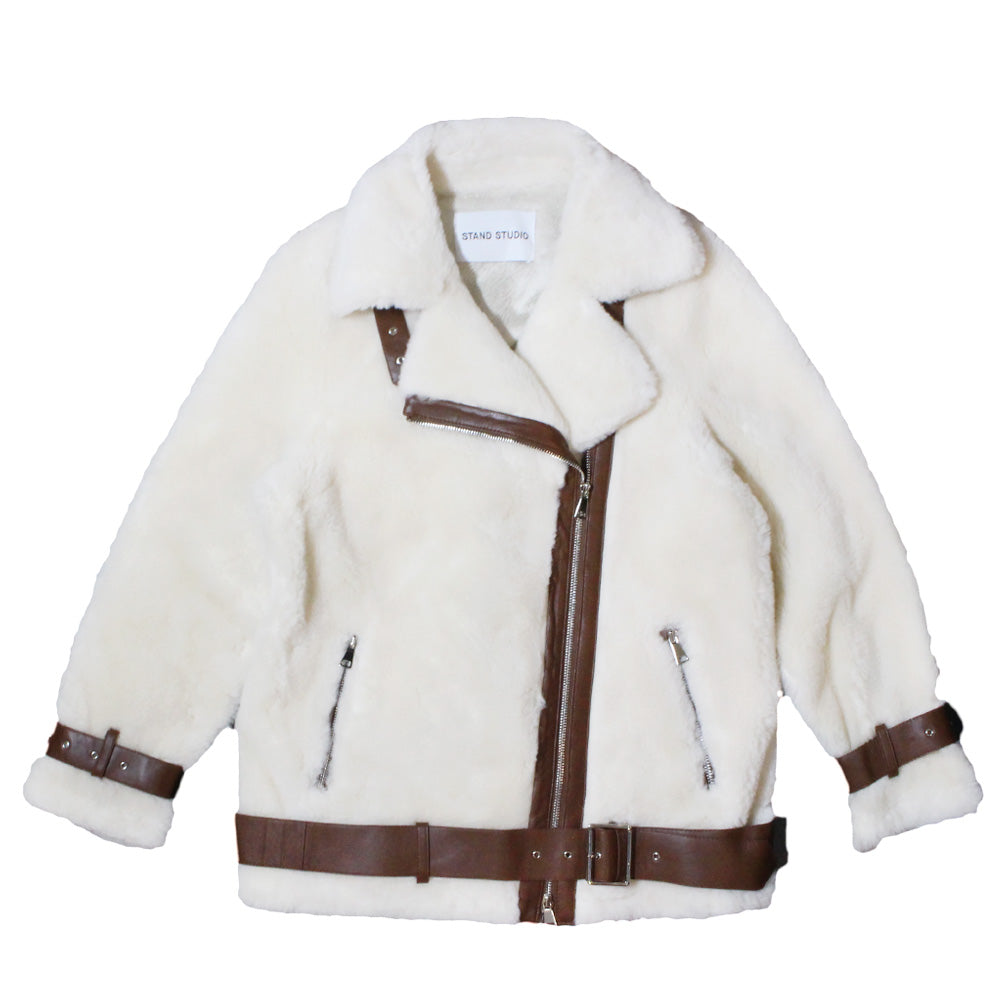 STAND STUDIO -  COLLEEN JACKET OFF WHITE BROWN